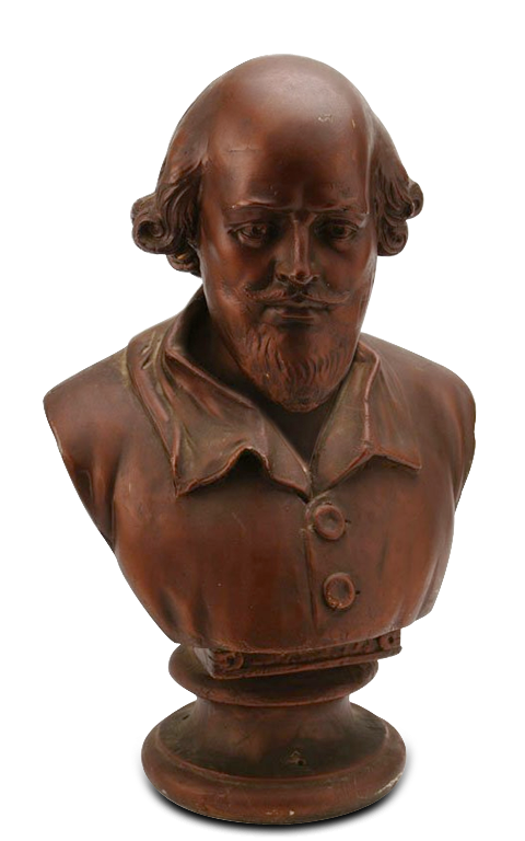 Secret William Shakespeare bust closed